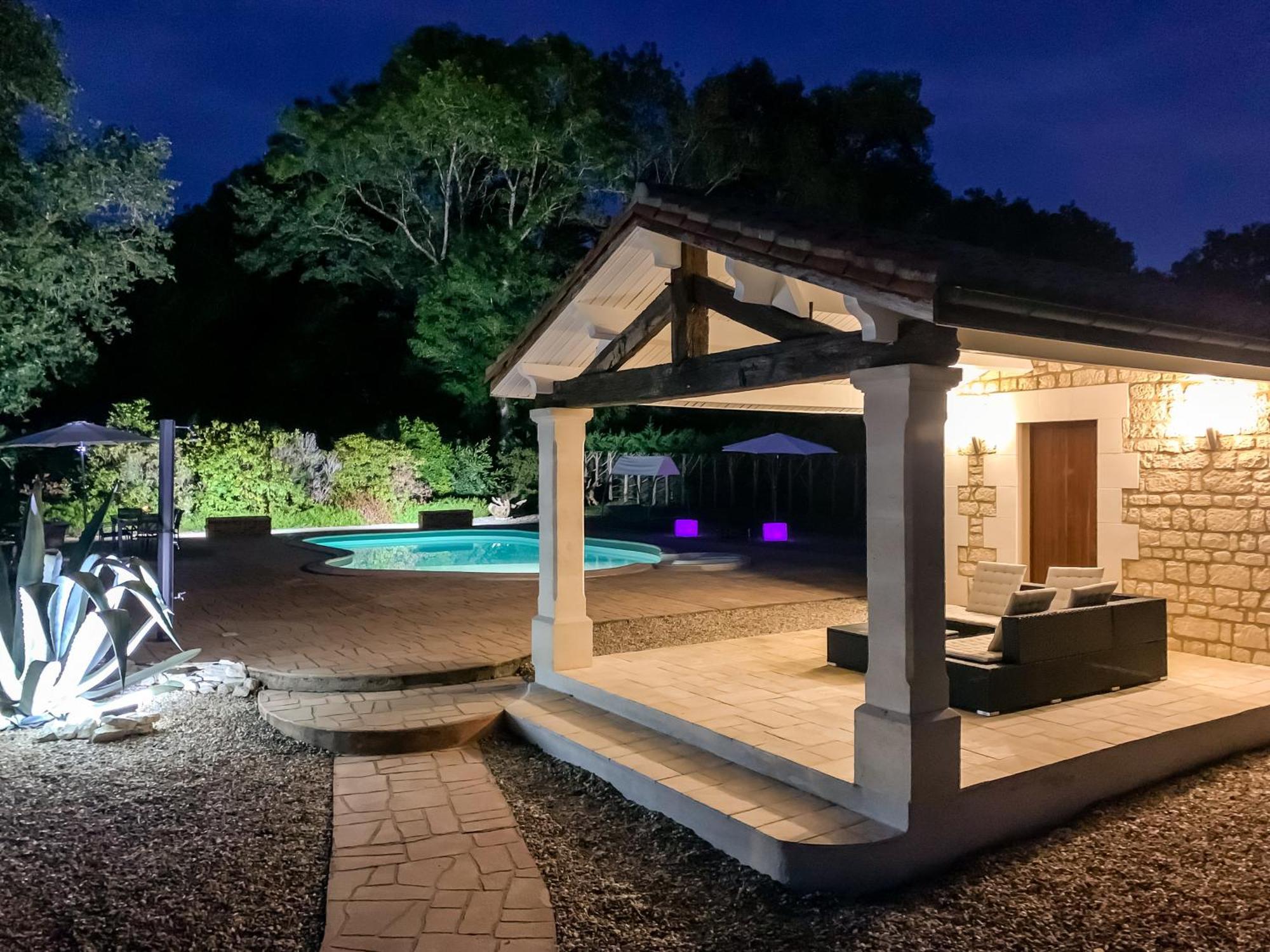 Villa Tagibao Avec Piscine Chauffee Et Spa Lesterps Eksteriør billede